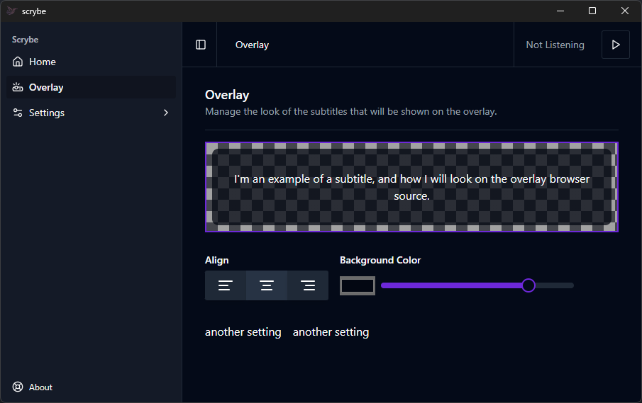 Scrybe overlay editor